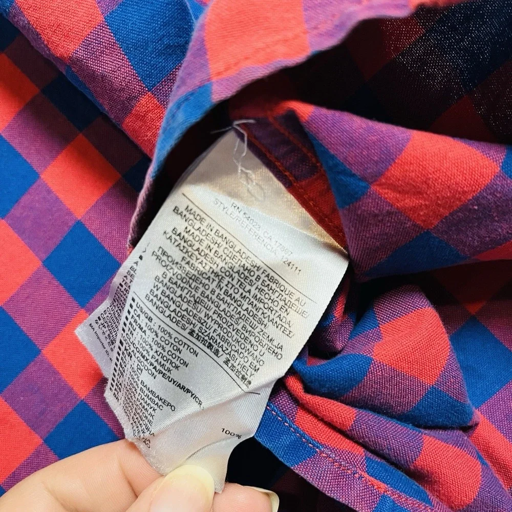 Banana Republic‎ Men's Short Sleeve Plaid Shirt